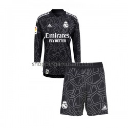 Maillot de Foot Real Madrid Gardien Enfant Extérieur 2022-2023 Manche Longue