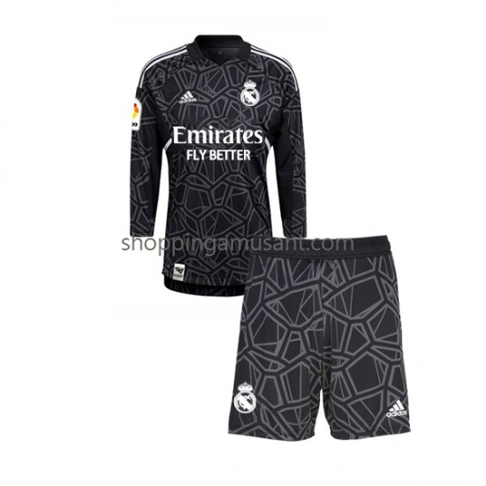 Maillot de Foot Real Madrid Gardien Enfant Extérieur 2022-2023 Manche Longue