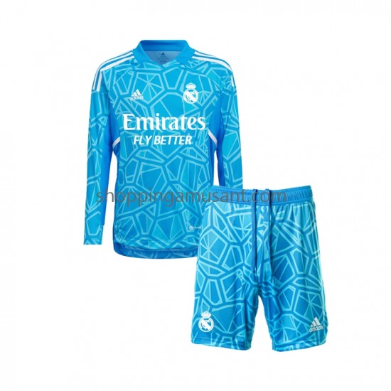 Maillot de Foot Real Madrid Gardien Enfant Domicile 2022-2023 Manche Longue