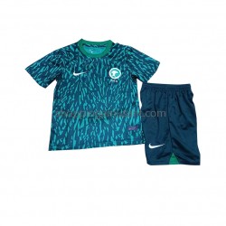 Maillot de Foot Arabie saoudite Enfant Extérieur Coupe du Monde 2022 Manche Courte