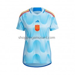 Maillot de Foot Espagne Féminine Extérieur Coupe du Monde 2022 Manche Courte