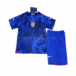 Maillot de Foot États-Unis Enfant Extérieur Coupe du Monde 2022 Manche Courte