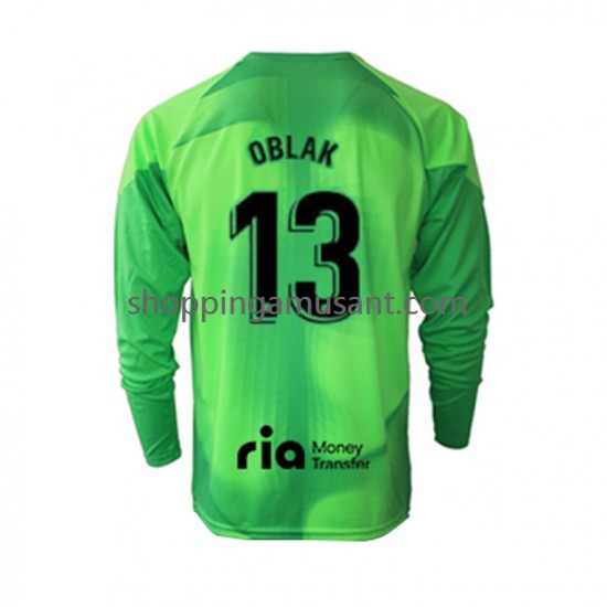 Maillot de Foot Atlético Madrid Jan Oblak 13 Gardien Homme Domicile 2022-2023 Manche Longue