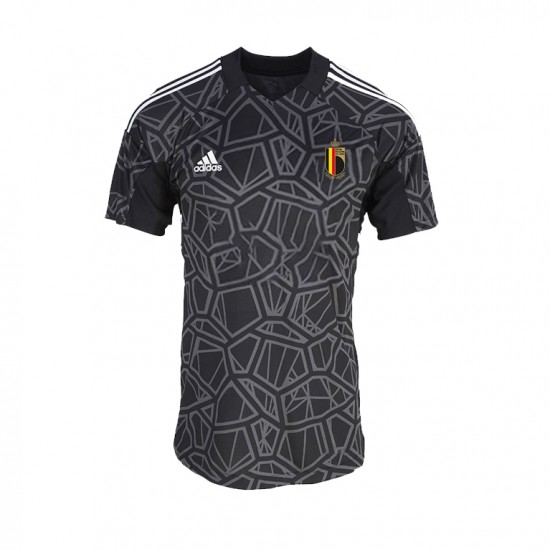 Maillot de Foot Belgique Gardien Homme Domicile Coupe du Monde 2022 Manche Courte