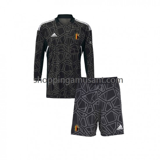 Maillot de Foot Belgique Gardien Enfant Domicile Coupe du Monde 2022 Manche Longue