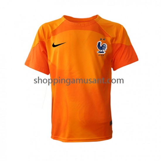 Maillot de Foot France Gardien Homme Extérieur Coupe du Monde 2022 Manche Courte
