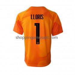 Maillot de Foot France Hugo Lloris 1 Gardien Homme Extérieur Coupe du Monde 2022 Manche Courte