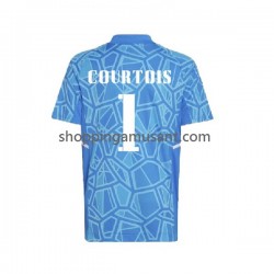 Maillot de Foot Real Madrid Courtois 1 Gardien Homme Domicile 2022-2023 Manche Courte