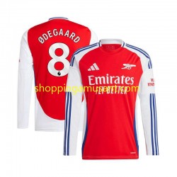 Maillot de Foot Arsenal Martin Odegaard 8 Homme Domicile 2024-2025 Manche Longue