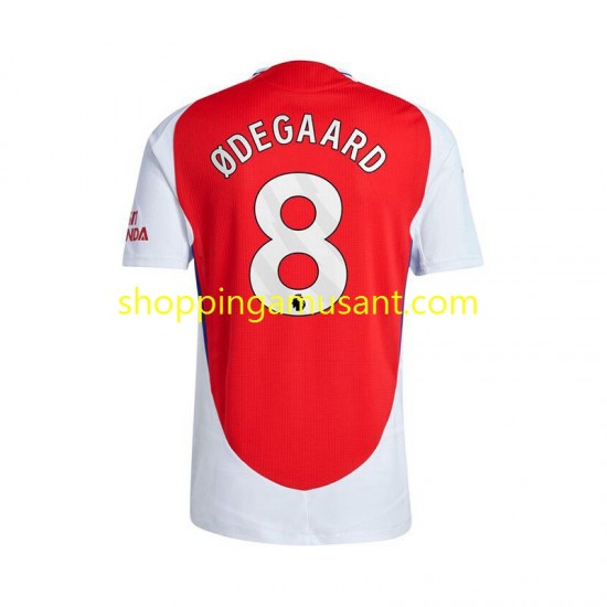 Maillot de Foot Arsenal Martin Odegaard 8 Homme Domicile 2024-2025 Manche Courte