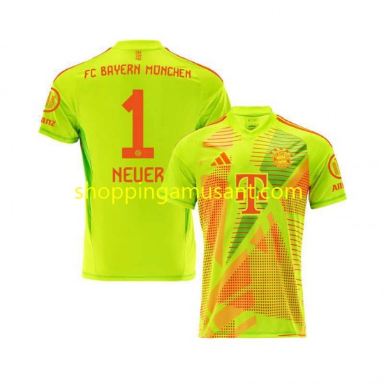 Maillot de Foot Bayern Munich Manuel Neuer 1 Gardien Homme Domicile 2024-2025 Manche Courte