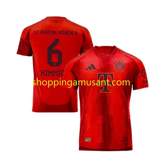 Maillot de Foot Bayern Munich Joshua Kimmich 10 Homme Domicile 2024-2025 Manche Courte