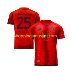 Maillot de Foot Bayern Munich Thomas Muller 25 Homme Domicile 2024-2025 Manche Courte