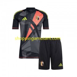 Maillot de Foot Belgique Gardien Enfant Domicile Euro 2024 Manche Courte