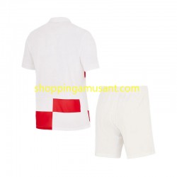 Maillot de Foot Croatie Enfant Domicile Euro 2024 Manche Courte