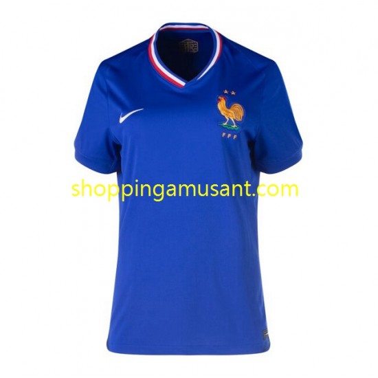 Maillot de Foot France Féminine Domicile Euro 2024 Manche Courte