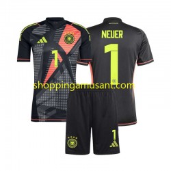 Maillot de Foot Allemagne Manuel Neuer 1 Gardien Enfant Domicile Euro 2024 Manche Courte