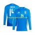 Maillot de Foot Italie Chiesa 14 Homme Domicile Euro 2024 Manche Longue