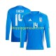 Maillot de Foot Italie Chiesa 14 Homme Domicile Euro 2024 Manche Longue