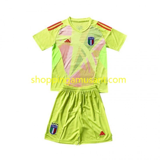 Maillot de Foot Italie Gardien Enfant Domicile Euro 2024 Manche Courte