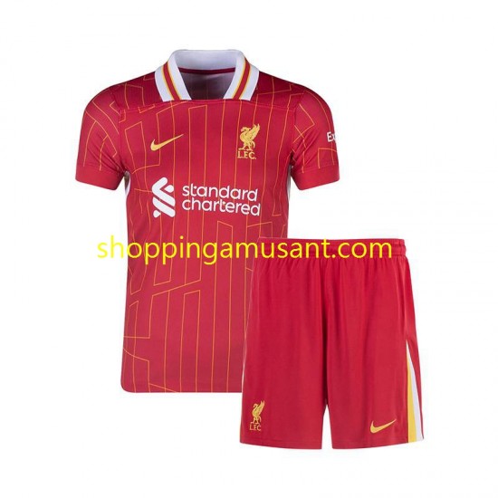 Maillot de Foot Liverpool Enfant Domicile 2024-2025 Manche Courte