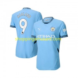 Maillot de Foot Manchester City Erling Haaland 9 Homme Domicile 2024-2025 Manche Courte