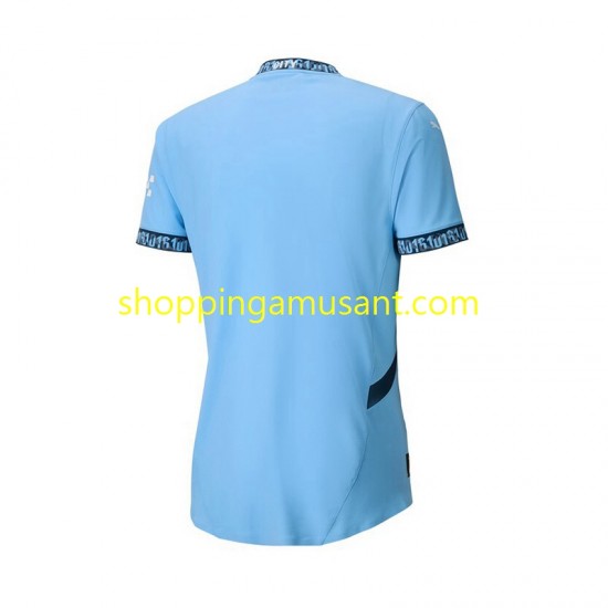 Maillot de Foot Manchester City Homme Domicile 2024-2025 Manche Courte