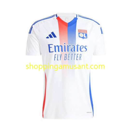 Maillot de Foot Olympique Lyonnais Homme Domicile 2024-2025 Manche Courte