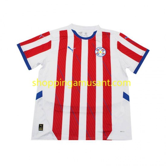 Maillot de Foot Paraguay Homme Domicile 2024 Manche Courte