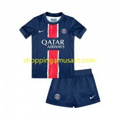 Maillot de Foot Paris Saint-Germain Enfant Domicile 2024-2025 Manche Courte