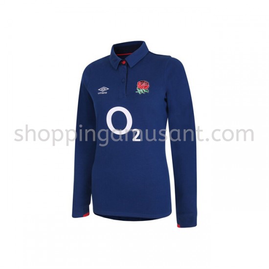 Maillot Rugby Angleterre Classic Féminine Extérieur 2020-2021 Manche Longue