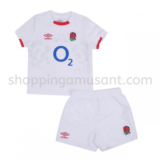 Maillot Rugby Angleterre Enfant Domicile 2020-2021 Manche Courte