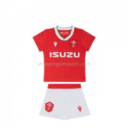 Maillot Rugby Pays de Galles Enfant Domicile 2020-2021 Manche Courte